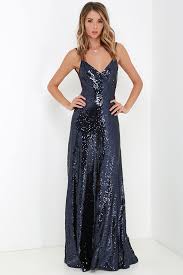 Charismatic Spark Navy Blue Sequin Maxi Dress Blue Sparkly Dress Blue Sequin Dress Sequin Maxi Dress
