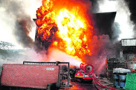 Preliminary investigation revealed that this accident was caused by a combustible dust explosion. Scdf S Unmanned Machine Puts Out Fire In Tuas Sfj Sqfeed Journal