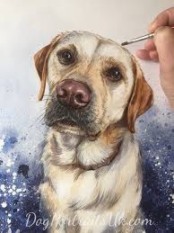 Turn your pet into custom art in 3 easy steps! Pet Portraits Art Collectibles Hand Painted Pet Portrait In Watercolour From Photos Custom Dog Painting