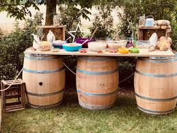 Weinfass Deko Fur Hochzeit Garten Party Essen Getranke Salate Weinfass Weinfass Deko Fass