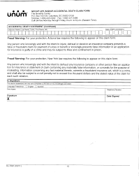 Dearborn national life insurance claim form. Https Setseg Org Wp Content Uploads 2018 03 Unum Group Life Accidental Death Pdf