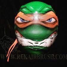 Rek On Instagram Teenage Mutant Ninja Turtles Rekairbrush Tmnt Tmnthelmet Customhelmetsbyrek Custom Motorcycle Helmets Custom Helmets Custom Airbrushing