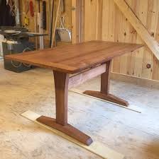 Maple Trestle Table Also Makes A Great Desk Or Work Table Etsy Breakfast Nook Table Trestle Table Slab Dining Tables