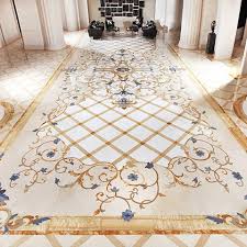 Qatar fine art complete floor designs. Custom Marble Whole Floor Inlays Aalto Marble Inlay