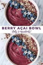 5 Ingredient Berry Protein Acai Bowl Short Girl Tall Order Protein Smoothie Bowl Smoothie Bowl Recipe Healthy Easy Smoothie Bowl