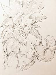 Super Saiyan 4 Goku Dibujos De Dragon Dibujo De Goku Personajes De Dragon Ball