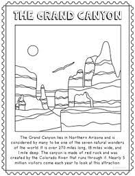 Print on watercolor, cardstock or other art paper to create a special piece of artwork. The Grand Canyon Informational Text Coloring Page Craft Or Poster