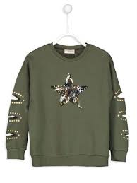 Kollari Kesik Detayli Pul Islemeli Sweatshirt Lc Waikiki Elbise Modelleri Elbise Kiz Cocuklar