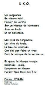 K K O Poesie Sur Le K Poesie Ce1 Poesie Ce2 Ce1