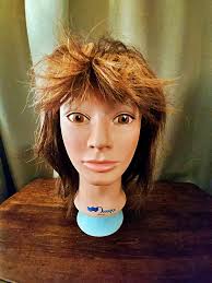 Probable practice head and headdress match perfectly