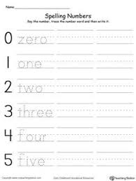 Tracing And Writing Number Words 0 5 Writing Numbers Number Words Worksheets Number Words