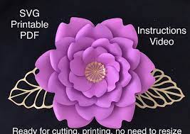 Pin On Paper Flowers Template