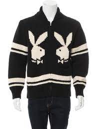 Supreme 2017 Playboy Cardigan Black Sweaters Clothing Wspme21557 The Realreal