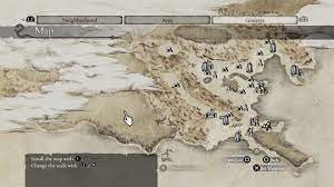 Apparently at one point, all the lands to the West on the map, where my  pointer is, were supposed to be included in the original game. That's a  whole other HALF of