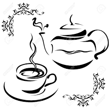 Black And White Teapot Clipart Images For Tea Cup Black And White Clip Art Tea Cup Art Tea Pots Teapots And Cups