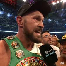 Tyson Fury Speaks After Sparking Dillian Whyte