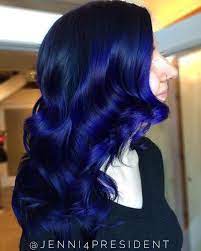 20 Dark Blue Hairstyles That Will Brighten Up Your Look Dark Blue Hair Midnight Blue Hair Hair Color For Black Hair