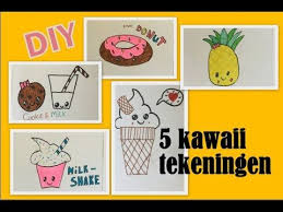 Diy 5 Leuke Kawaii Tekeningen Om Te Tekenen Als Je Jezelf Verveelt How To Draw 5 Kawaii When You Bored Kawaii Tekeningen Kawaii Tekenen