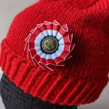 Hard buckram backed front panels; Phrygian Cap Liberty Cap Bonnet Rouge Revolutionary Knit Hat