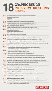 18 Essential Graphic Design Interview Questions With Answers We Love It But Graphic Design Interview Graphic Design Careers Learning Graphic Design