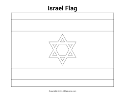 The israelian flag features primary colors of blue, white, and. Free Israel Flag Coloring Page