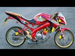 Gambar modifikasi motor velg jari jari terbaru 2016 via fauzaj.blogspot.com. Motor Modifikasi Terkini New Vixion Merah Modif Jari Jari