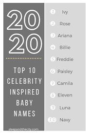 The 2020 Baby Name List Sleep And The City
