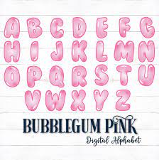 These bubble characters can be used inside of . Printable Digital Alphabet Letters Bubble Letters Bubble Etsy Bubble Letter Fonts Lettering Alphabet Bubble Letters