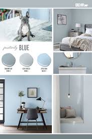 Blue is also said to promote feelings of tranquility; Positively Blue Color Palette Colorfully Behr