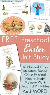 Easter Unit Study For Preschoolers Free For A Limited Time Easter Printable Easter Preschool Study Unit Homeschool Freebies