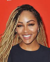 They were extremely rude about it and told me that they only braid relaxed hair. Meagan Good Hairstyles 2018 Meagan Good Dreadlocks Uaynwko Hair Styles Hair Styles Cool Hairstyles Dreadlock Hairstyles