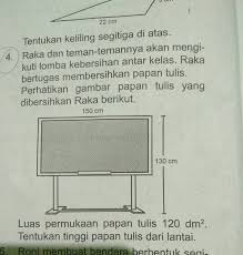 Untuk digunakan gratis tidak ada atribut yang di perlukan. Tentukan Tinggi Papan Tulis Brainly Co Id