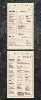 Distinctive Elegant Yet Funky Menu Menu Design Menu Restaurant Design