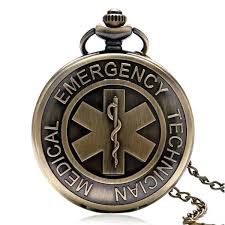 Vintage Bronze Emt Paramedic Pocket Watch Pocket Watch Emergency Medical Technician Pocket Watch Antique