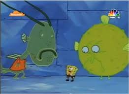 The angler fish also known as incidental 211 is an unnamed red angler fish, who apparently lives in rock bottom and appeared in the episode of the same name. 12 Bikini Bottomites Vs Rock Bottomites Ideas Spongebob Rock Spongebob Episodes