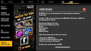 Players will receive free booyah. Free Fire Booyah Watch To Win For May 2021 Win Many Rewards Firstsportz