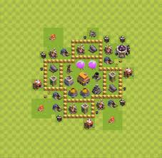 Die optischen veränderungen zu level 5. Gute Base Rathaus Level 5 Fur Verteidigung Coc Clash Of Clans Th5 Rh5 26