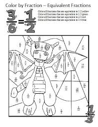 Make a fun coloring book out of family photos wi. Fraction Coloring Pages For 4th Grade