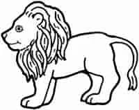 أسد للتلوين animal coloring pages animal drawings lion pictures