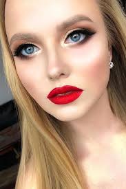 Black And Red Lipstick Wedding Makeup 2020 21 Trends Wedding Forward Red Lipstick Makeup Blonde Wedding Makeup Blue Red Lipstick Makeup