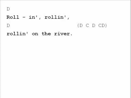 Creedence Clearwater Revival Proud Mary Chord Chart