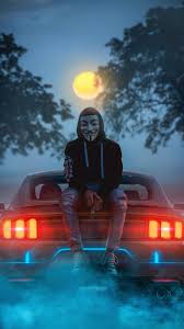 Car wallpapers and high definition background images for desktop, laptop and tablet devices. Man Wearing Guy Fawkes Mask While Sitting On Car 4k Hd Photography Wallpapers Photos And Pictures Joker Iphone Wallpaper Joker Hd Wallpaper Joker Wallpapers