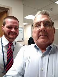 From left, Oscar G. Johnson VA Medical Center employees Alex Graham, Andrew  Jodocy, Jackie Hintsala, Emily Willems and Rebecca VanDusen walk