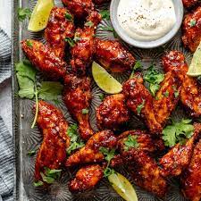 Sticky Spicy Baked Chicken Wings Super Crispy Eat Love Eat
