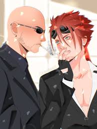 Hi mga kaibigan, gumuhit ako nina Reno at Rude (hindi ito fan art ng  pag-iibigan nila) 😭 : r/FinalFantasyVII