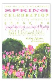 Tulips Amid Box Flower Invitation Invitations Floral Invitation