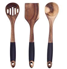 Find acacia wood at macy's. Tooksa 3 Piece Kitchen Wooden Utensil Set Of Premium Acacia Wood Spoon Slotted Spoon And Turner Spatula Buy Online In Guernsey At Guernsey Desertcart Com Productid 117905712