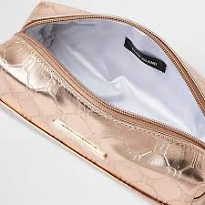 River Island Girls Rose Gold Ri Monogram Pencil Case Girls Rose River Monogrammed Pencil Case Pencil Case Stationery Stationery Accessories