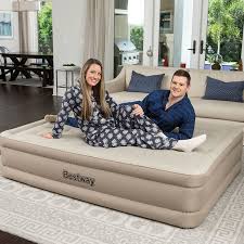 Bestway Queen Comfort Elevated Airbed With Built In Pump Costco Uk