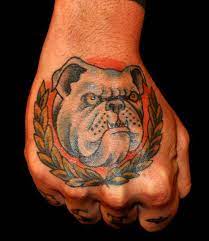 Bulldog tattoos are often chosen by those who wish to represent their english pride and heritage. Bully Tattoo Dogs Englishbulldog Art Tattoo Designs Men Branch Tattoo Bulldog Tattoo
